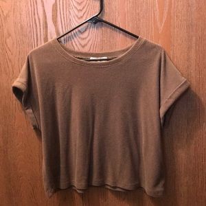 Olive green crop top